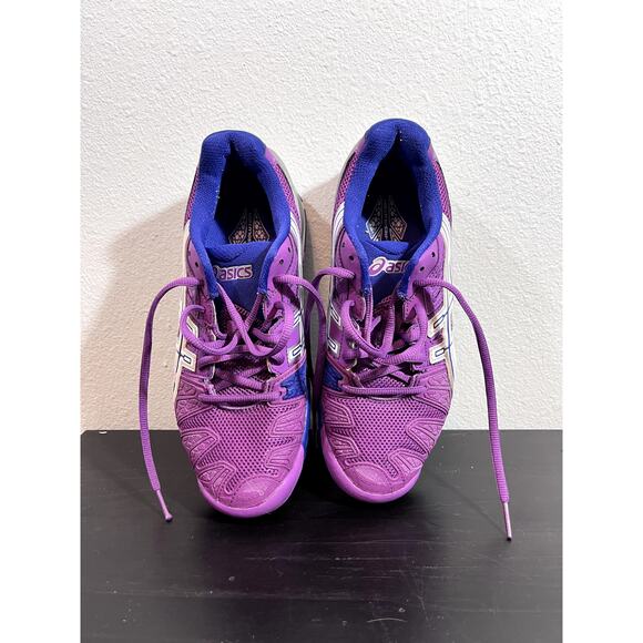 ASICS GEL - Resolution 5 Purple White Women's Tennis Shoes Size 6 E350Y - Picture 11 of 11